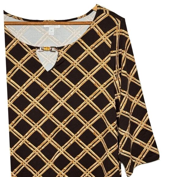 NWT Charter Club Woman Top, 2X, Quarter Sleeves - Picture 2 of 5